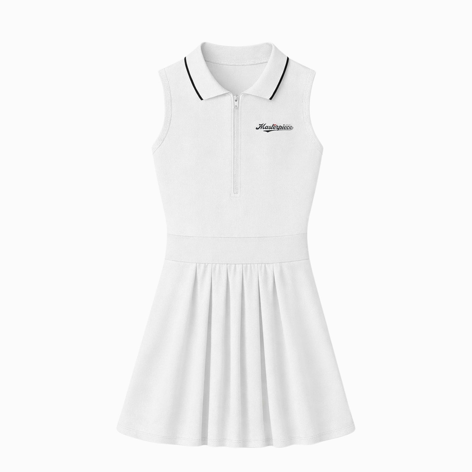 Ladies Signature Golf Dress – Polo Collar Fit & Flare with Shorts –  Masterpiece Sports Club